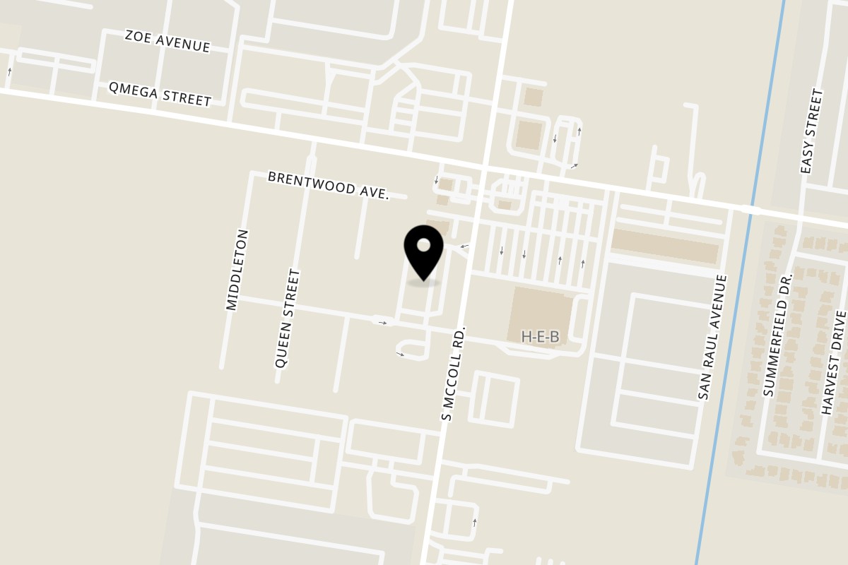Map showing the location of Farina on 1701 S McColl Rd Ste 13 in Edinburg